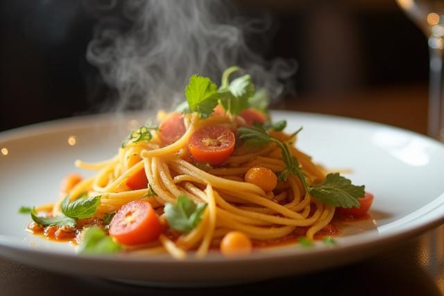 Appetizing commercial food photography of a gourmet dish